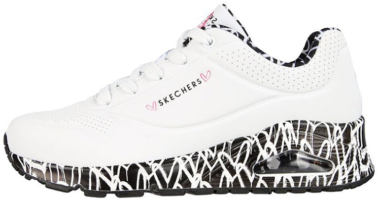 (Women) Skechers James Goldcrown x Uno 'White Black' 155506-WBK Buy (Women) Skechers James Goldcrown x Uno 'White Black' 155506-WBK