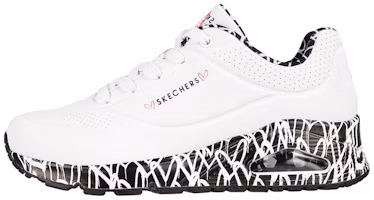 (Women) Skechers James Goldcrown x Uno 'White Black' 155506-WBK (Women) Skechers James Goldcrown x Uno 'White Black' 155506-WBK
