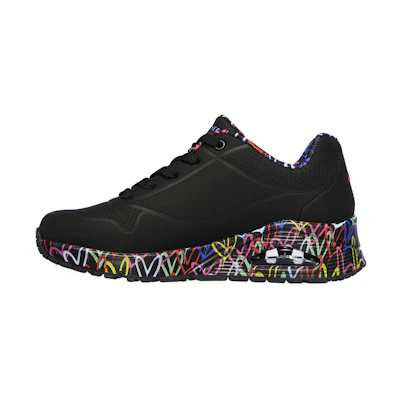 (W) Skechers James Goldcrown Uno Low-Top Running Shoes 'Black'