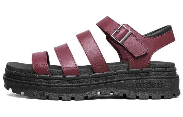 (W) Skechers Jammers Poppin' Strappy Sandal 'Burgundy'
