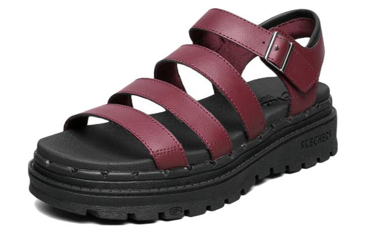 (W) Skechers Jammers Poppin' Strappy Sandal 'Burgundy' 圖 2