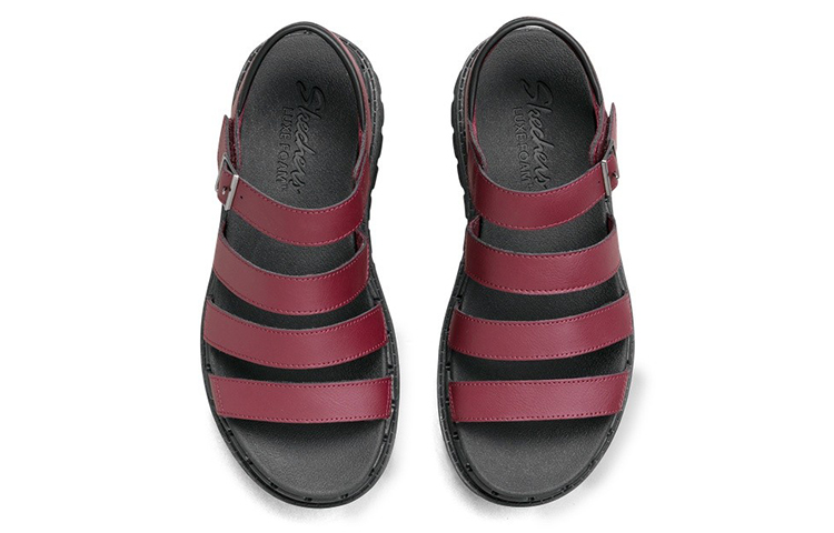 (W) Skechers Jammers Poppin' Strappy Sandal 'Burgundy' 圖 3