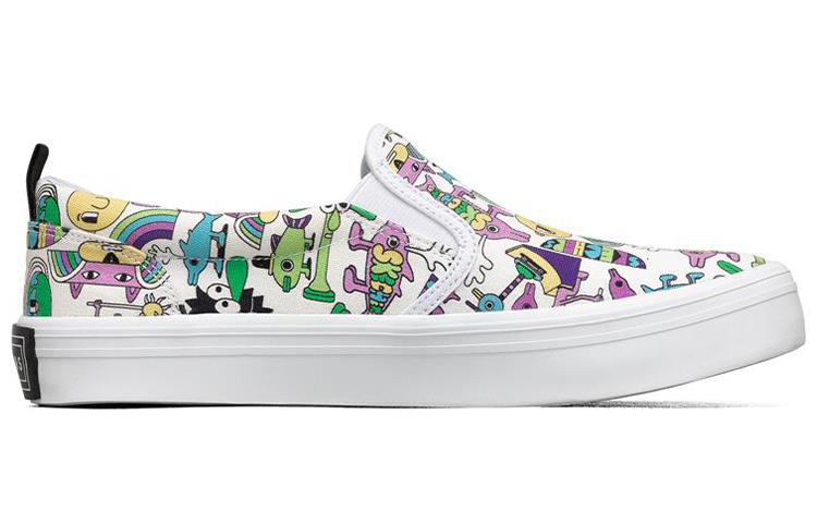 Order (W) Skechers Jeremyville x V Lites Instappers Multicolor ''Wit'' 66666300-WMLT