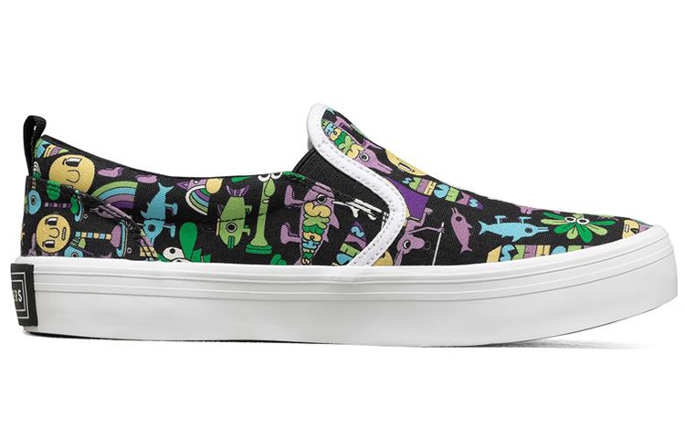 Order (W) Skechers Jeremyville x V Lites Scarpe Slip-on Multicolore ''Nero'' 66666300-BKMT