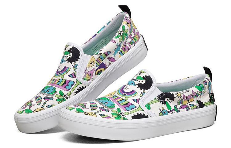 Lookbook (W) Skechers Jeremyville x V Lites Instappers Multicolor ''Wit'' 66666300-WMLT