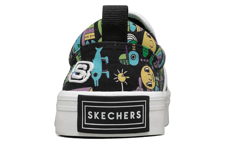 Shop (W) Skechers Jeremyville x V Lites Scarpe Slip-on Multicolore ''Nero'' 66666300-BKMT