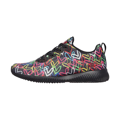 (W) Skechers JGoldcrown Bobs Sport Squad 'Starry Love Black Multicolor'