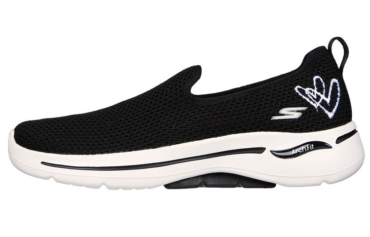 (Women) Skechers JGoldcrown x GO WALK 'Black White' 124865-BKW