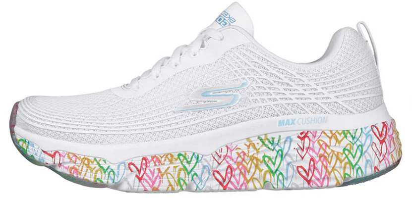 (Women) Skechers JGoldcrown x Max Cushioning Elite 'White Rainbow' 128557-WMLT Buy (Women) Skechers JGoldcrown x Max Cushioning Elite 'White Rainbow' 128557-WMLT