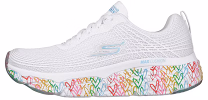 (Women) Skechers JGoldcrown x Max Cushioning Elite 'White Rainbow' 128557-WMLT (Women) Skechers JGoldcrown x Max Cushioning Elite 'White Rainbow' 128557-WMLT