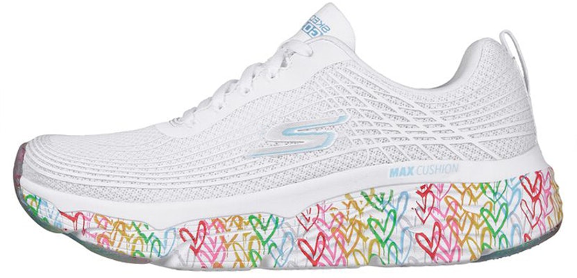 (Women) Skechers JGoldcrown x Max Cushioning Elite 'White Rainbow' 128557-WMLT Buy (Women) Skechers JGoldcrown x Max Cushioning Elite 'White Rainbow' 128557-WMLT