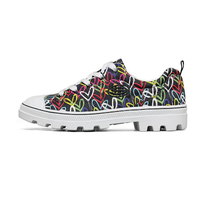 (W) Skechers JGoldcrown Roadies 'Hashtag Love Black Multicolor'