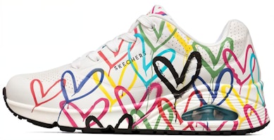 (Women) Skechers JGoldcrown x Uno Spread the Love 'White' 155507-WMLT (Women) Skechers JGoldcrown x Uno Spread the Love 'White' 155507-WMLT