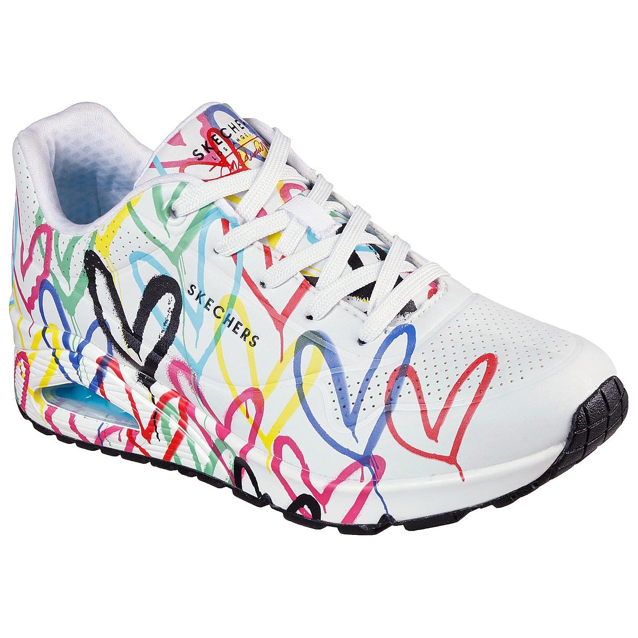 (W) Skechers JGoldcrown Uno Spread the Love 'White' 圖 3