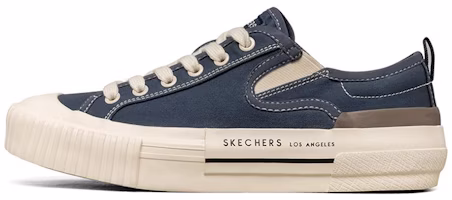 (Women) Skechers New Moon Low Canvas Shoes Navy 155391-NVY (Women) Skechers New Moon Low Canvas Shoes Navy 155391-NVY