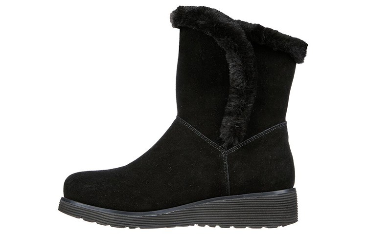 (Women) Skechers Keepsakes Wedge 'Casual Snow Boot Black' 167616-BBK