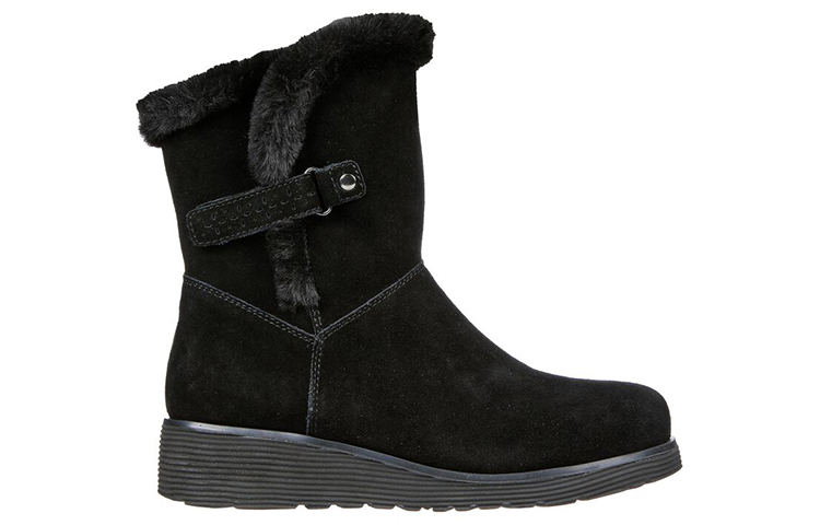 Order (W) Skechers Keepsakes Wedge ''Bottes Neige Décontractées Noires'' 167616-BBK
