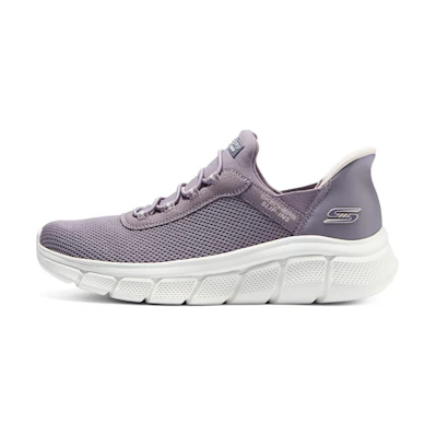 (W) Skechers Knitted Running Shoes 'Qual'