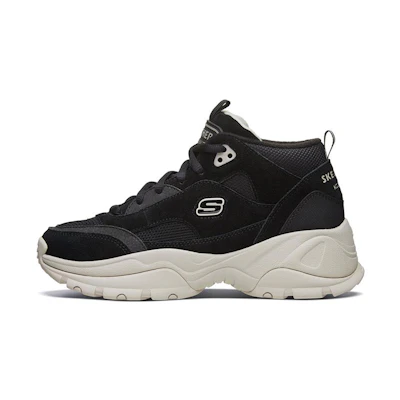 (W) Skechers Kozmiks 'Black Mid-Top Dad Shoe'