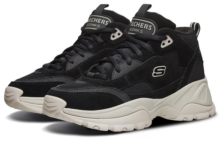 Lookbook (W) Skechers Kozmiks 'Sepatu Mid-Top Hitam Gaya Ayah' 88888380-BKNT
