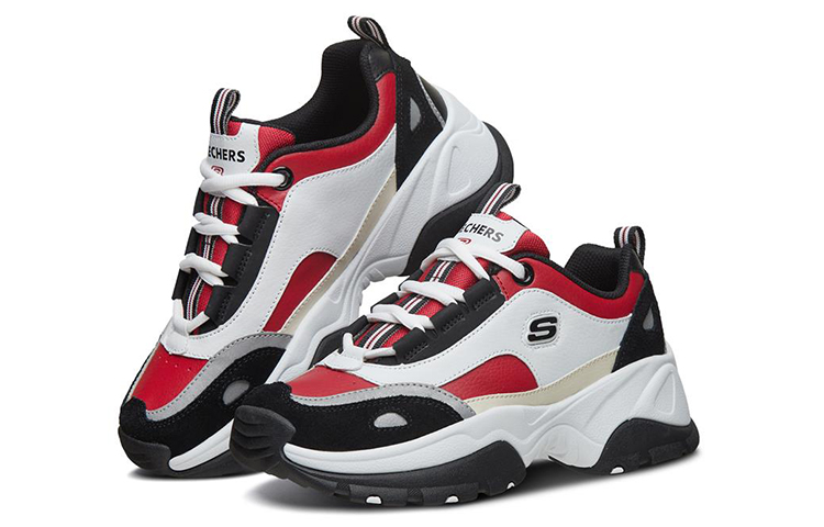 Lookbook (W) Skechers Kozmiks 'Negro Rojo Patchwork' 88888381-WBRD