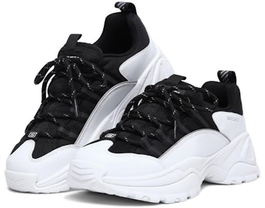 Skechers Kozmiks 減震透氣 低幫老爹鞋 女款 黑白 Lookbook Skechers Kozmiks 減震透氣 低幫老爹鞋 女款 黑白