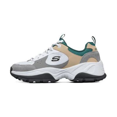 (W) Skechers Kozmiks Sports Shoes Grey/Yellow/Green