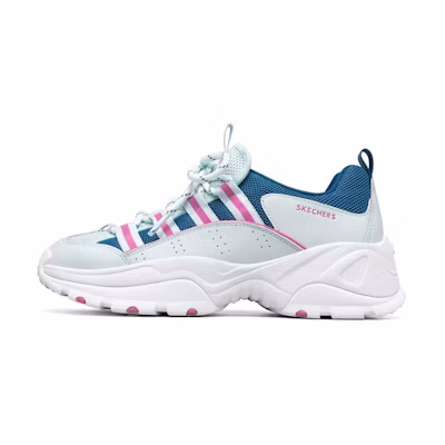 (W) Skechers Kozmiks Running Shoes Pink/Blue