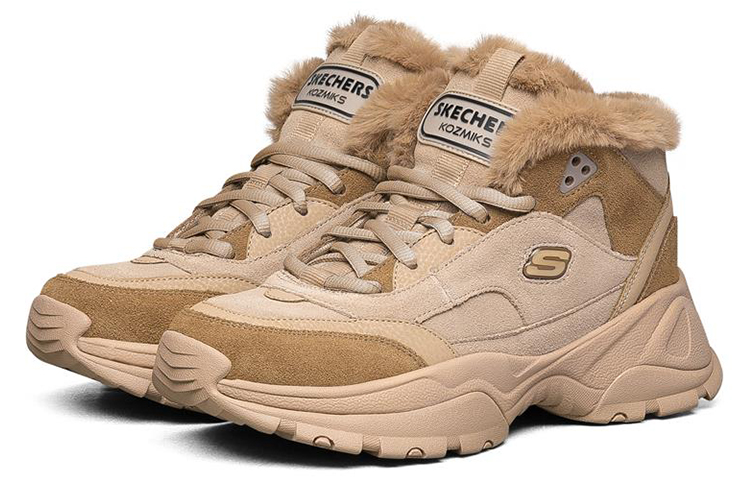 Lookbook (W) Skechers Kozmiks Hoge Sneakers Hardloopschoenen Bruin 88888391-TAN