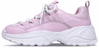 (Women) Skechers Kozmiks Low-Top Daddy Shoes Pink/White 13410-LTPK (Women) Skechers Kozmiks Low-Top Daddy Shoes Pink/White 13410-LTPK