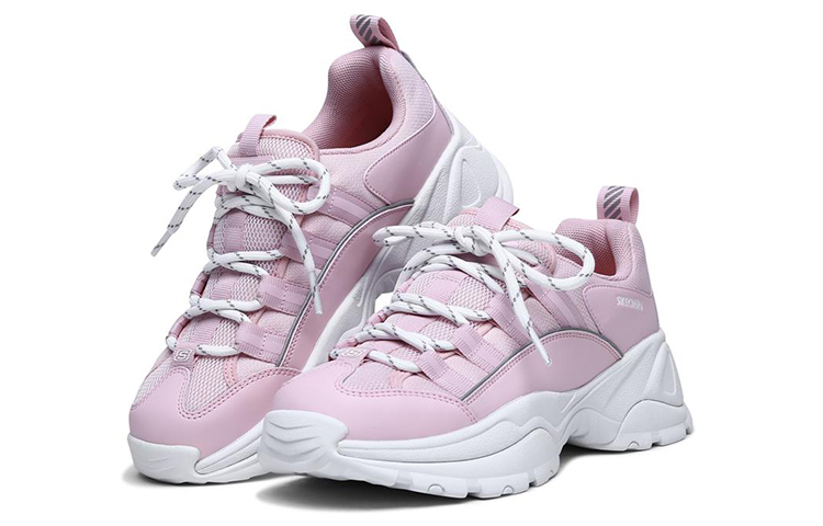 Lookbook (W) Skechers Kozmiks Baskets Basses Daddy Rose/Blanc 13410-LTPK