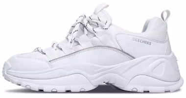 (Women) Skechers Kozmiks Low Running Shoes White 13410-WHT (Women) Skechers Kozmiks Low Running Shoes White 13410-WHT
