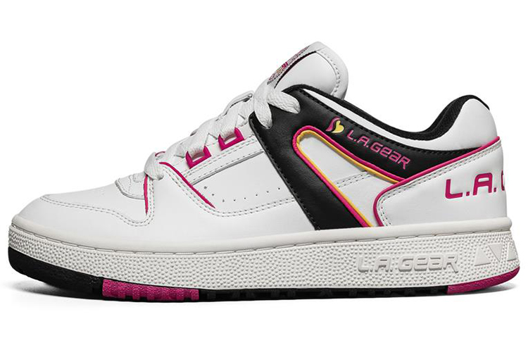 (Women) Skechers L.A. Gear Low 'White Peach Red' 155061-WBHP