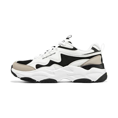 (W) Skechers Lander S Shoes 'White Black Beige'