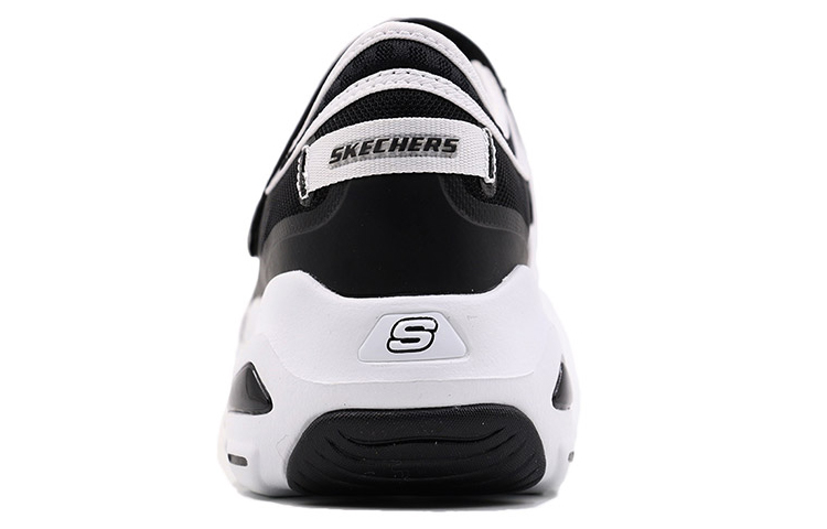 Lookbook (W) Skechers Gaya Hidup Rendah 'Hitam Putih' 66666112-BLK