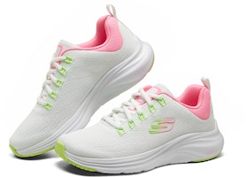 Skechers 舒適萬用 耐磨回彈 低筒 生活休閒鞋 女款 白粉黃 Shop Skechers 舒適萬用 耐磨回彈 低筒 生活休閒鞋 女款 白粉黃