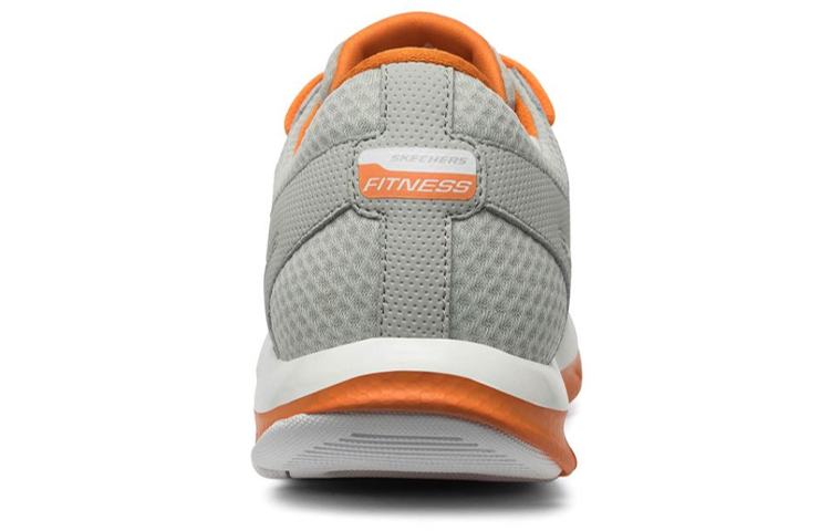 (W) Skechers Liv Running Shoes Gray/Orange/White 圖 4