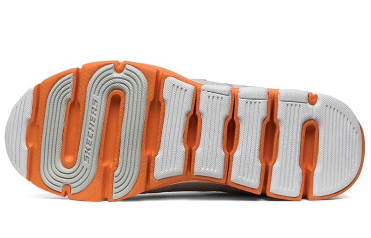 (W) Skechers Liv Running Shoes Gray/Orange/White 圖 5