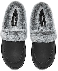 (W) 스케쳐스 플리스 안감 로퍼 (블랙) 167622-BLK Lookbook (W) 스케쳐스 플리스 안감 로퍼 (블랙) 167622-BLK