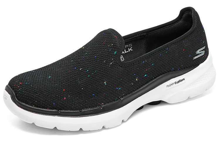 Lookbook Skechers 舒適百搭 防滑 輕便 低幫 生活休閒鞋 女款 黑色