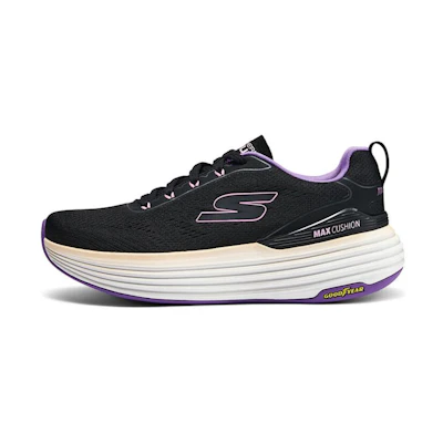 (W) Skechers Low-Top 'Black Purple'
