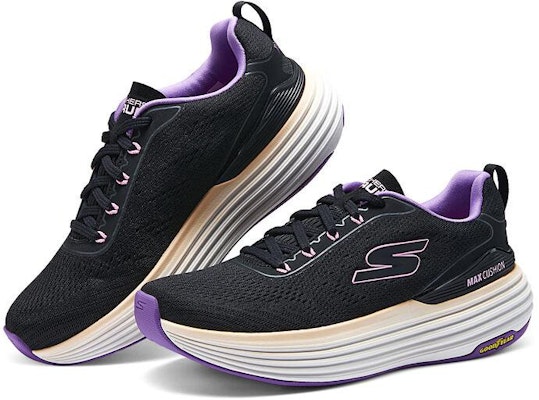 (W) スケッチャーズ ローカット 黒紫 129260-BKPR Lookbook (W) スケッチャーズ ローカット 黒紫 129260-BKPR