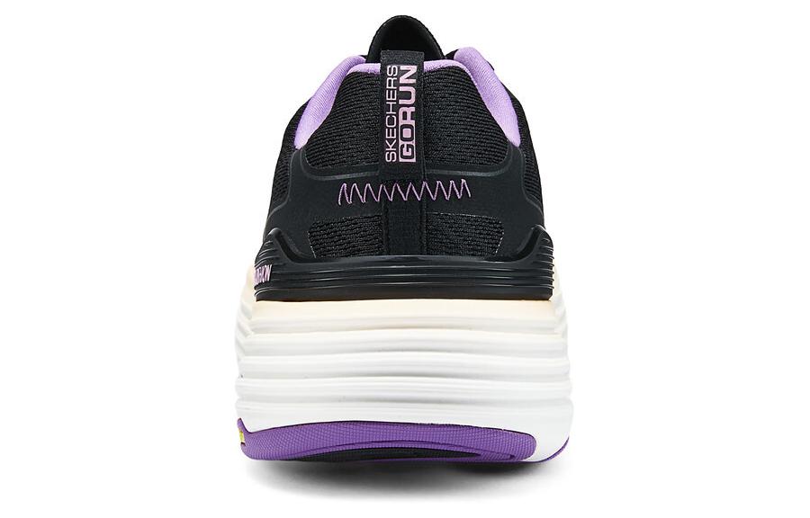 Shop (W) スケッチャーズ ローカット 黒紫 129260-BKPR