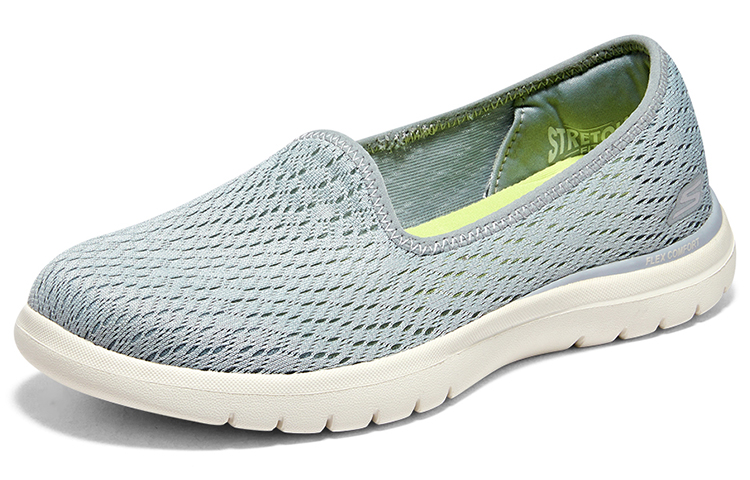 Lookbook (W) Skechers Low-Top 'Biru-Putih' 136505-GRY