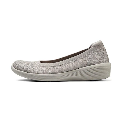 (W) Skechers Low-Top 'Grey Brown'