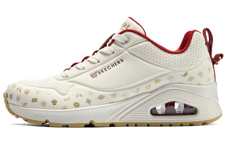 (Women) Skechers Low-Top 'New Year White Red' 177920-NTRD