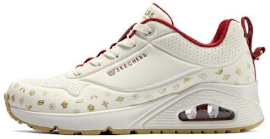 (Women) Skechers Low-Top 'New Year White Red' 177920-NTRD (Women) Skechers Low-Top 'New Year White Red' 177920-NTRD