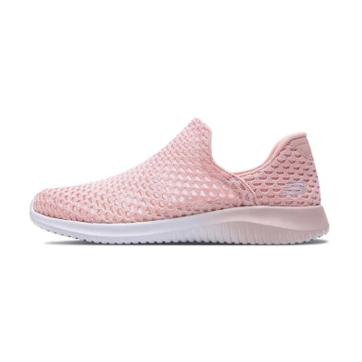 (W) Skechers Low-Top 'Peach Pink'