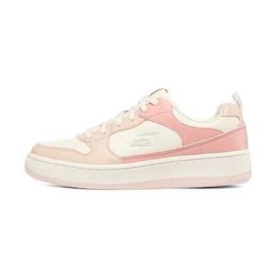 (W) Skechers Low-Top 'White Pink'