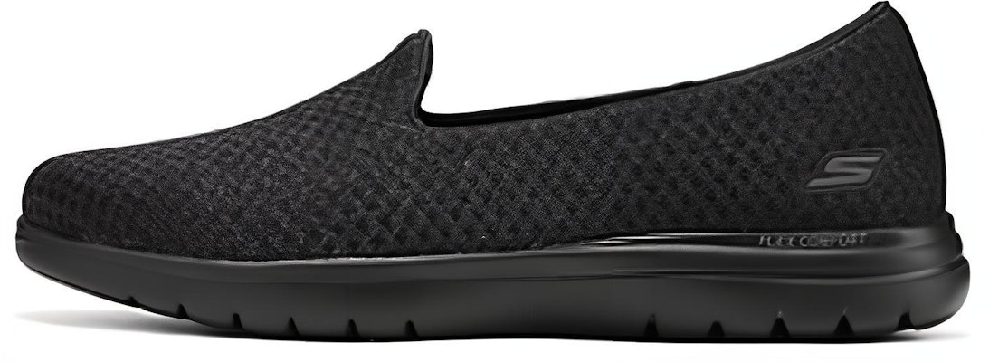 (Women) Skechers Low-Top Lifestyle 'Sleek Black' 136408-BBK Buy (Women) Skechers Low-Top Lifestyle 'Sleek Black' 136408-BBK